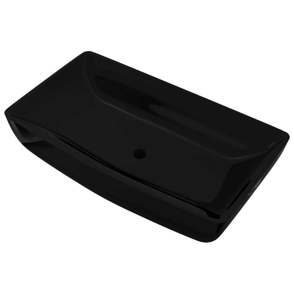 Ceramic Bathroom Sink Basin Black Rectangular- Bathroom Basins - HomeShopIreland - Home Shop Ireland - Bathroom Basins - Ceramic Bathroom Sink Basin Black Rectangular