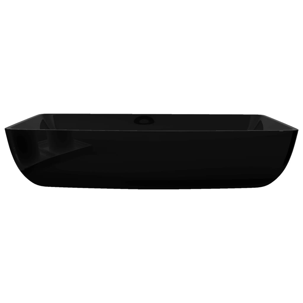 Ceramic Bathroom Sink Basin Black Rectangular- Bathroom Basins - HomeShopIreland - Home Shop Ireland - Bathroom Basins - Ceramic Bathroom Sink Basin Black Rectangular