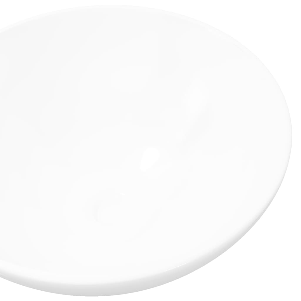 Ceramic Bathroom Sink Basin White Round- Bathroom Basins - HomeShopIreland - Home Shop Ireland - Bathroom Basins - Ceramic Bathroom Sink Basin White Round