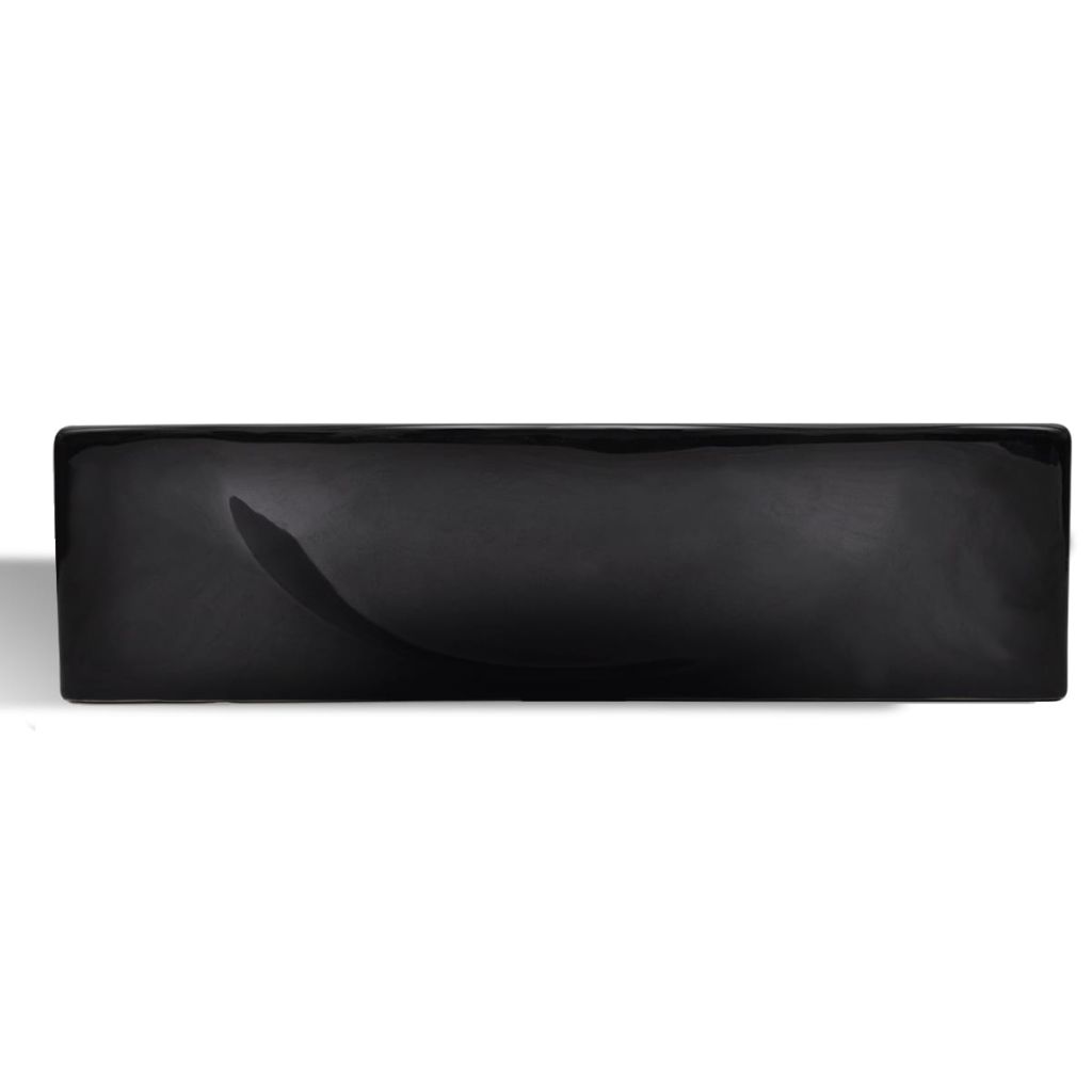 Ceramic Bathroom Sink Basin with Faucet Hole Black- Bathroom Basins - HomeShopIreland - Home Shop Ireland - Bathroom Basins - Ceramic Bathroom Sink Basin with Faucet Hole Black