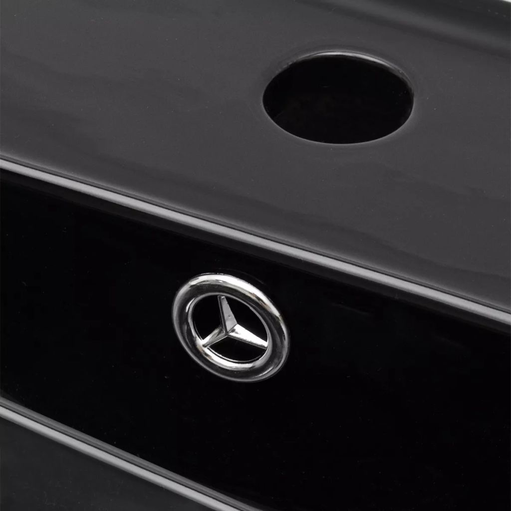 Ceramic Bathroom Sink Basin Faucet/Overflow Hole Black Rectangular- Bathroom Basins - HomeShopIreland - Home Shop Ireland - Bathroom Basins - Ceramic Bathroom Sink Basin Faucet/Overflow Hole Black Rectangular