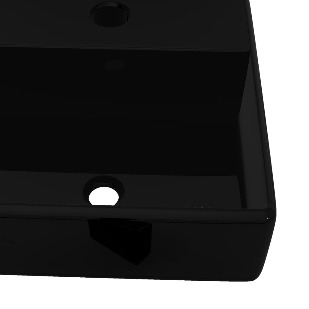 Ceramic Bathroom Sink Basin with Faucet Hole Black Square- Bathroom Basins - HomeShopIreland - Home Shop Ireland - Bathroom Basins - Ceramic Bathroom Sink Basin with Faucet Hole Black Square