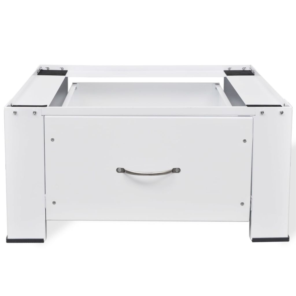 Washing Machine Pedestal with Drawer White- Washer & Dryer Accessories - HomeShopIreland - Home Shop Ireland - Washer & Dryer Accessories - Washing Machine Pedestal with Drawer White