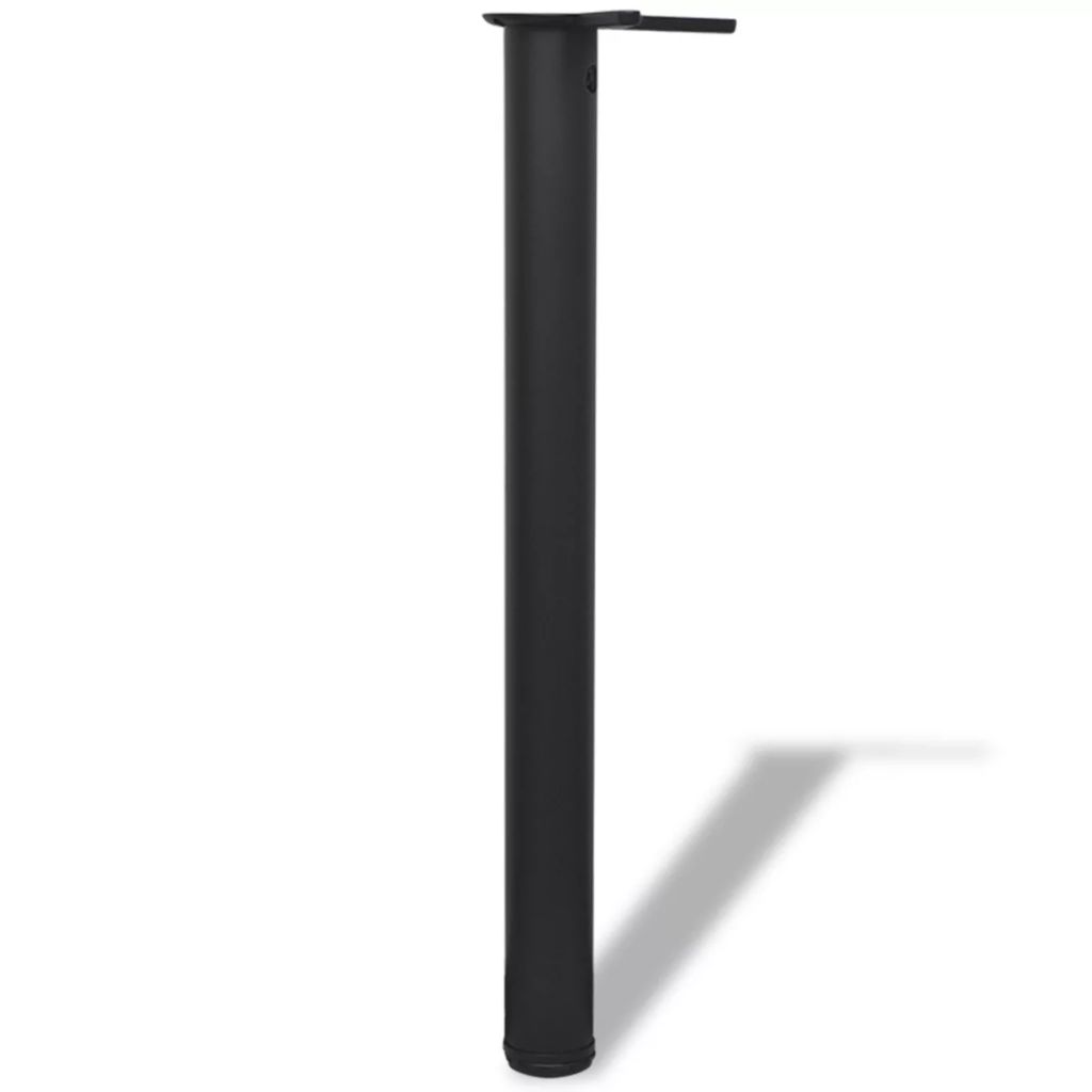 4 Height Adjustable Table Legs Black 710 mm- Table Legs - HomeShopIreland - Home Shop Ireland - Table Legs - 4 Height Adjustable Table Legs Black 710 mm