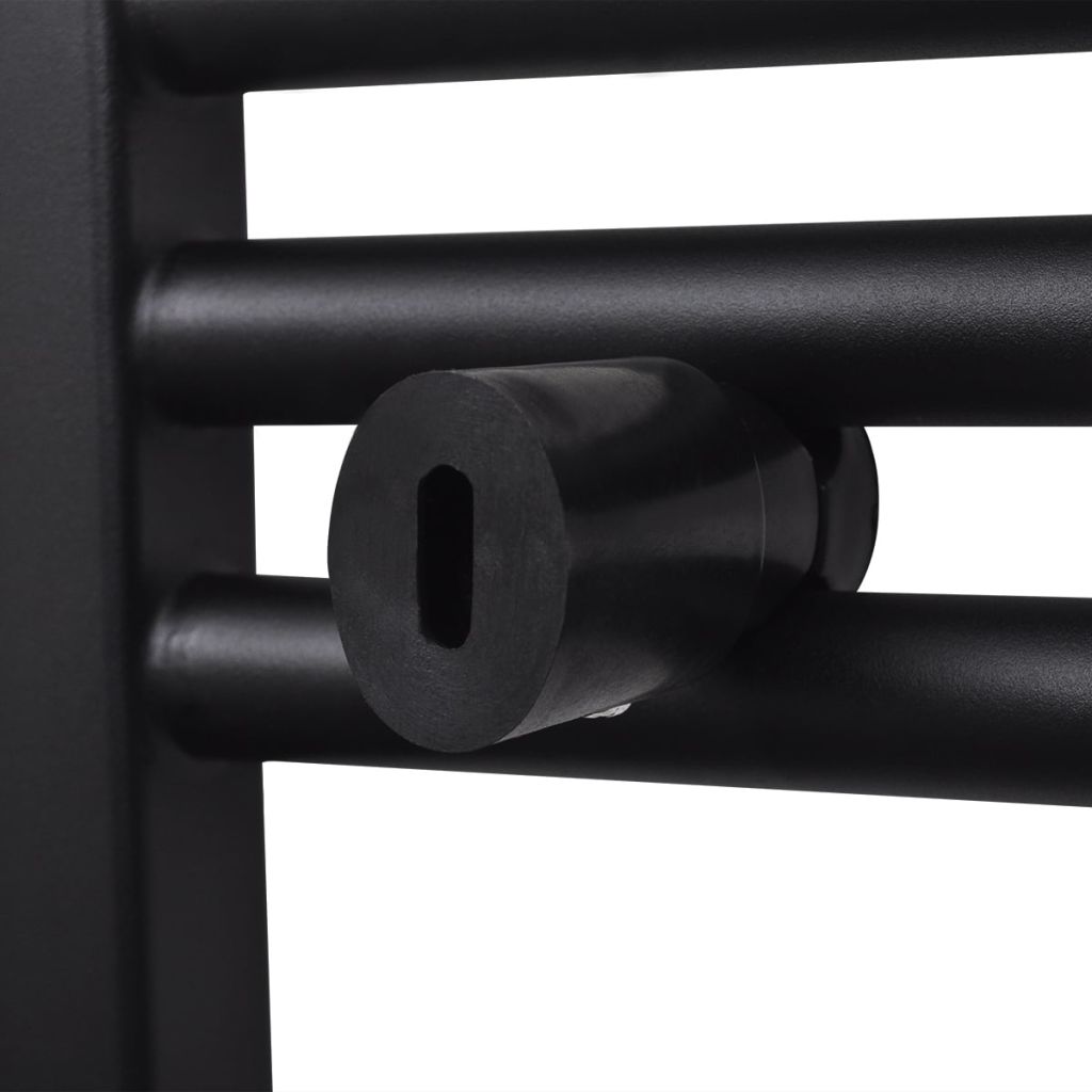 Black Bathroom Central Heating Towel Rail Radiator 500x1160mm- Heating Radiators - HomeShopIreland - Home Shop Ireland - Heating Radiators - Black Bathroom Central Heating Towel Rail Radiator 500x1160mm