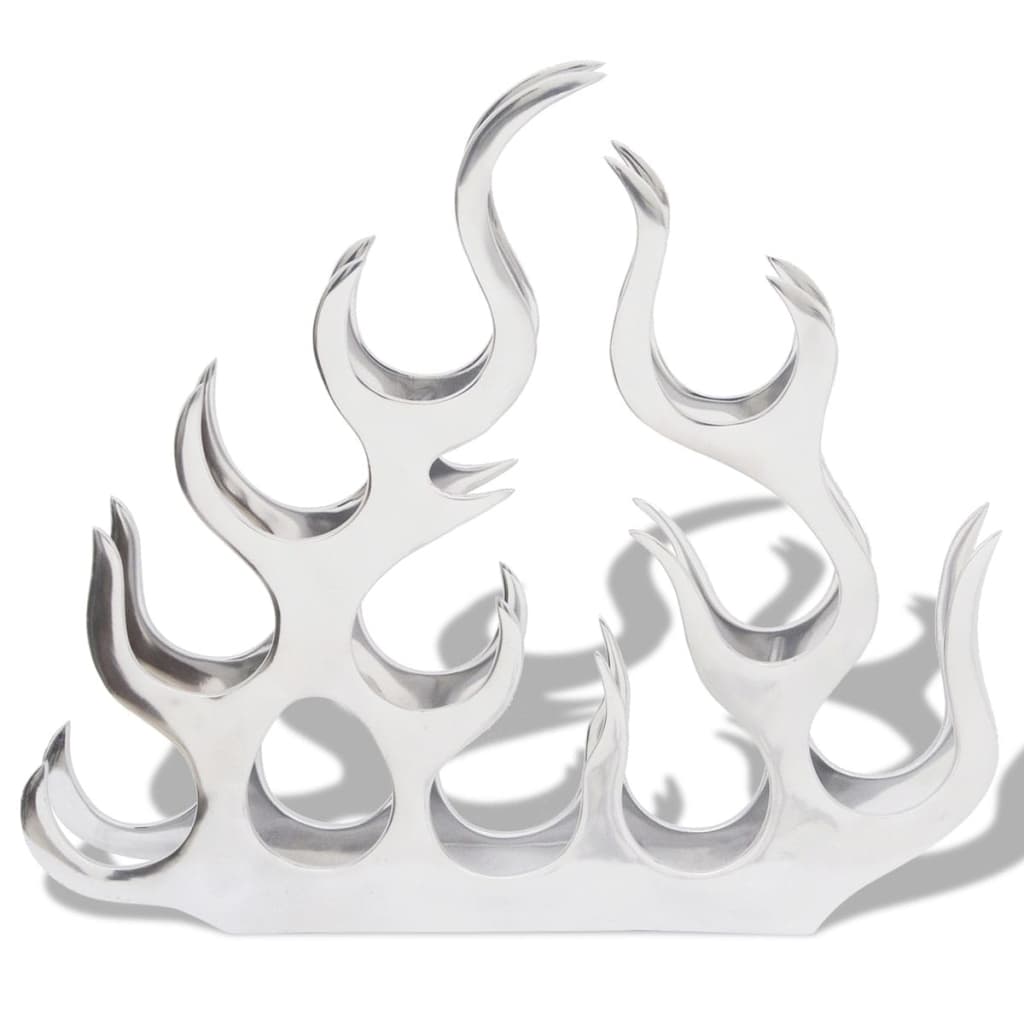 Wine Stand for 11 Bottles Silver Aluminium- Wine Racks - HomeShopIreland - Home Shop Ireland - Wine Racks - Wine Stand for 11 Bottles Silver Aluminium