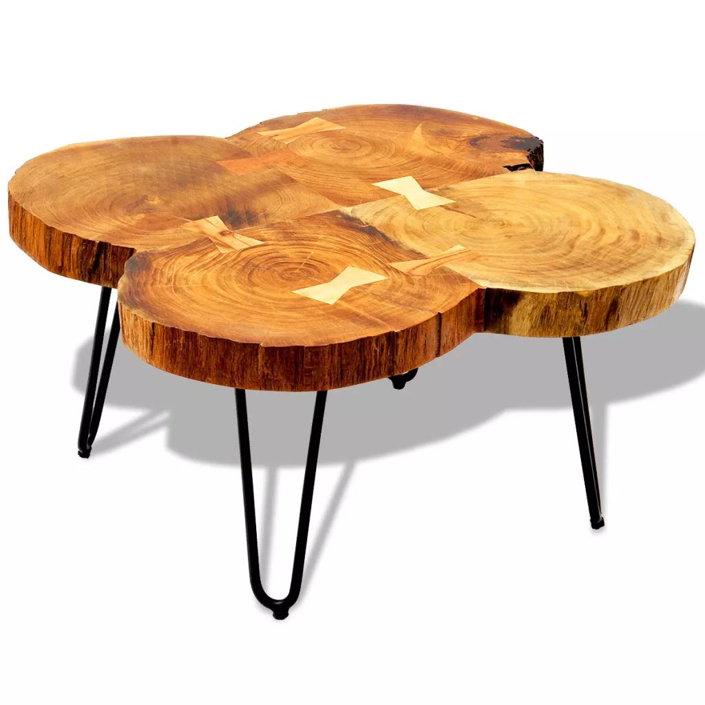 Coffee Table 35 cm 4 Trunks Solid Sheesham Wood- Coffee Tables - HomeShopIreland - Home Shop Ireland - Coffee Tables - Coffee Table 35 cm 4 Trunks Solid Sheesham Wood