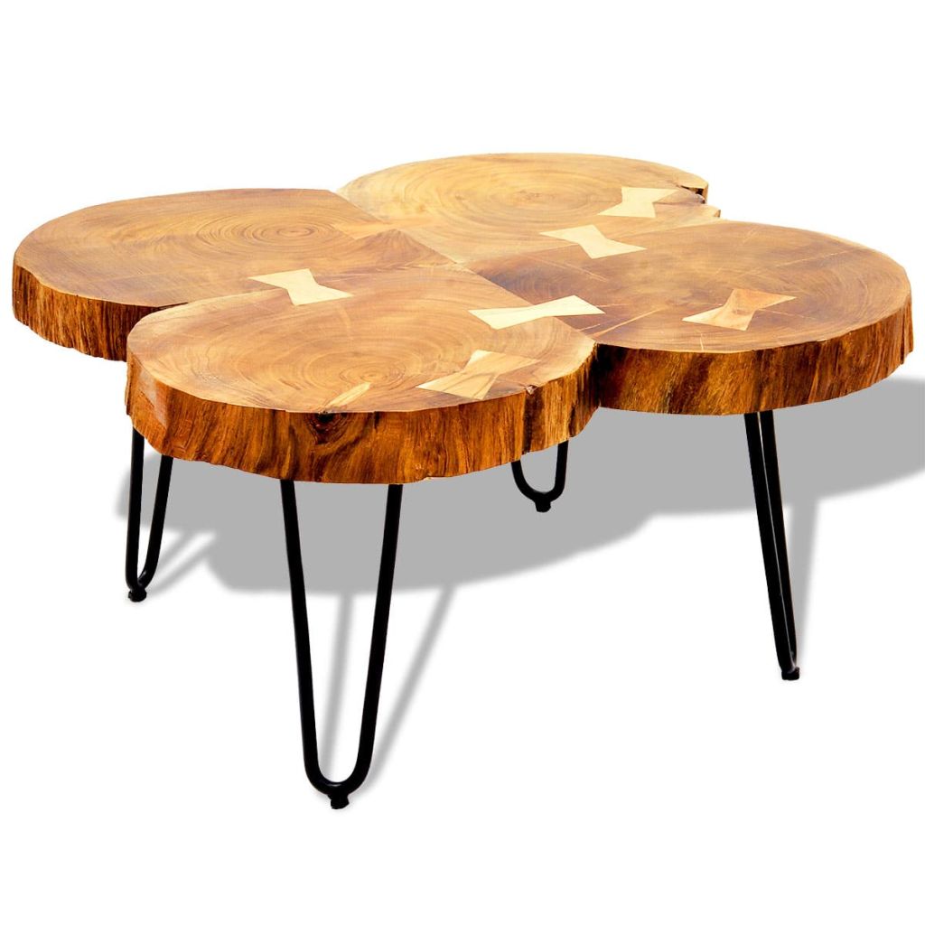 Coffee Table 35 cm 4 Trunks Solid Sheesham Wood- Coffee Tables - HomeShopIreland - Home Shop Ireland - Coffee Tables - Coffee Table 35 cm 4 Trunks Solid Sheesham Wood