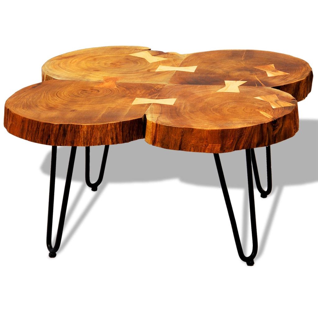 Coffee Table 35 cm 4 Trunks Solid Sheesham Wood- Coffee Tables - HomeShopIreland - Home Shop Ireland - Coffee Tables - Coffee Table 35 cm 4 Trunks Solid Sheesham Wood
