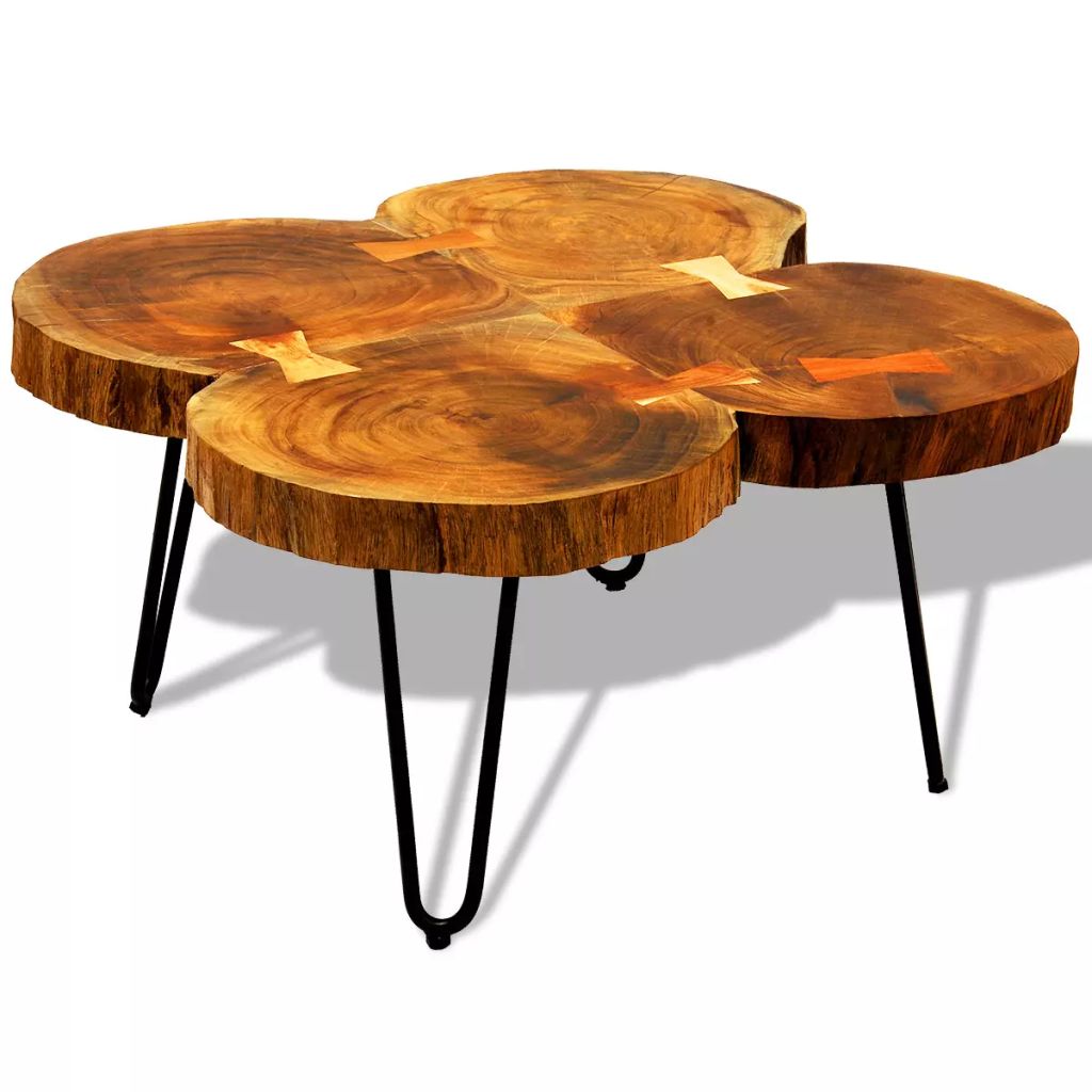 Coffee Table 35 cm 4 Trunks Solid Sheesham Wood- Coffee Tables - HomeShopIreland - Home Shop Ireland - Coffee Tables - Coffee Table 35 cm 4 Trunks Solid Sheesham Wood