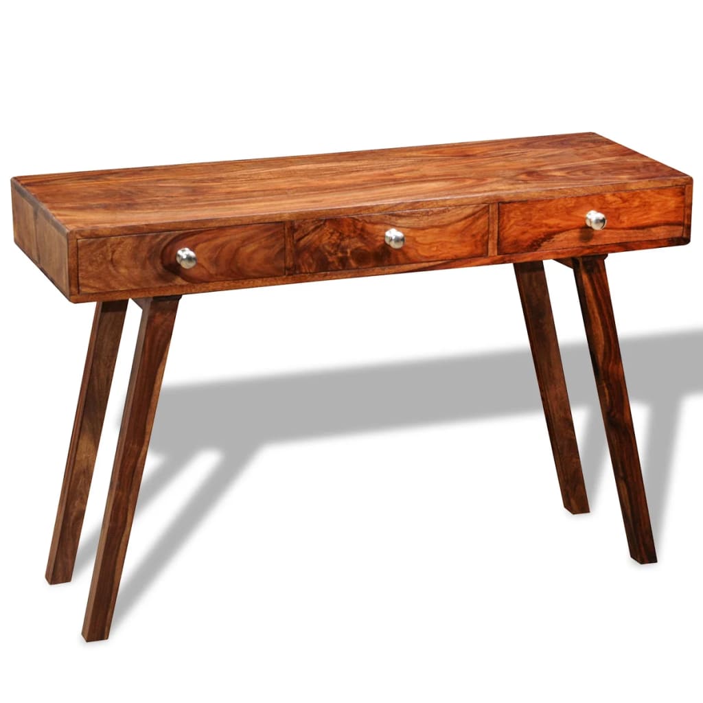 Console Table with 3 Drawers 76 cm Solid Sheesham Wood- End Tables - HomeShopIreland - Home Shop Ireland - End Tables - Console Table with 3 Drawers 76 cm Solid Sheesham Wood