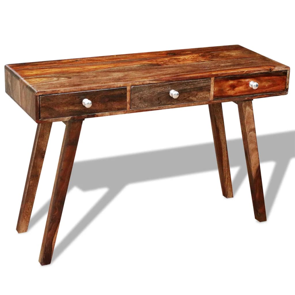 Console Table with 3 Drawers 76 cm Solid Sheesham Wood- End Tables - HomeShopIreland - Home Shop Ireland - End Tables - Console Table with 3 Drawers 76 cm Solid Sheesham Wood