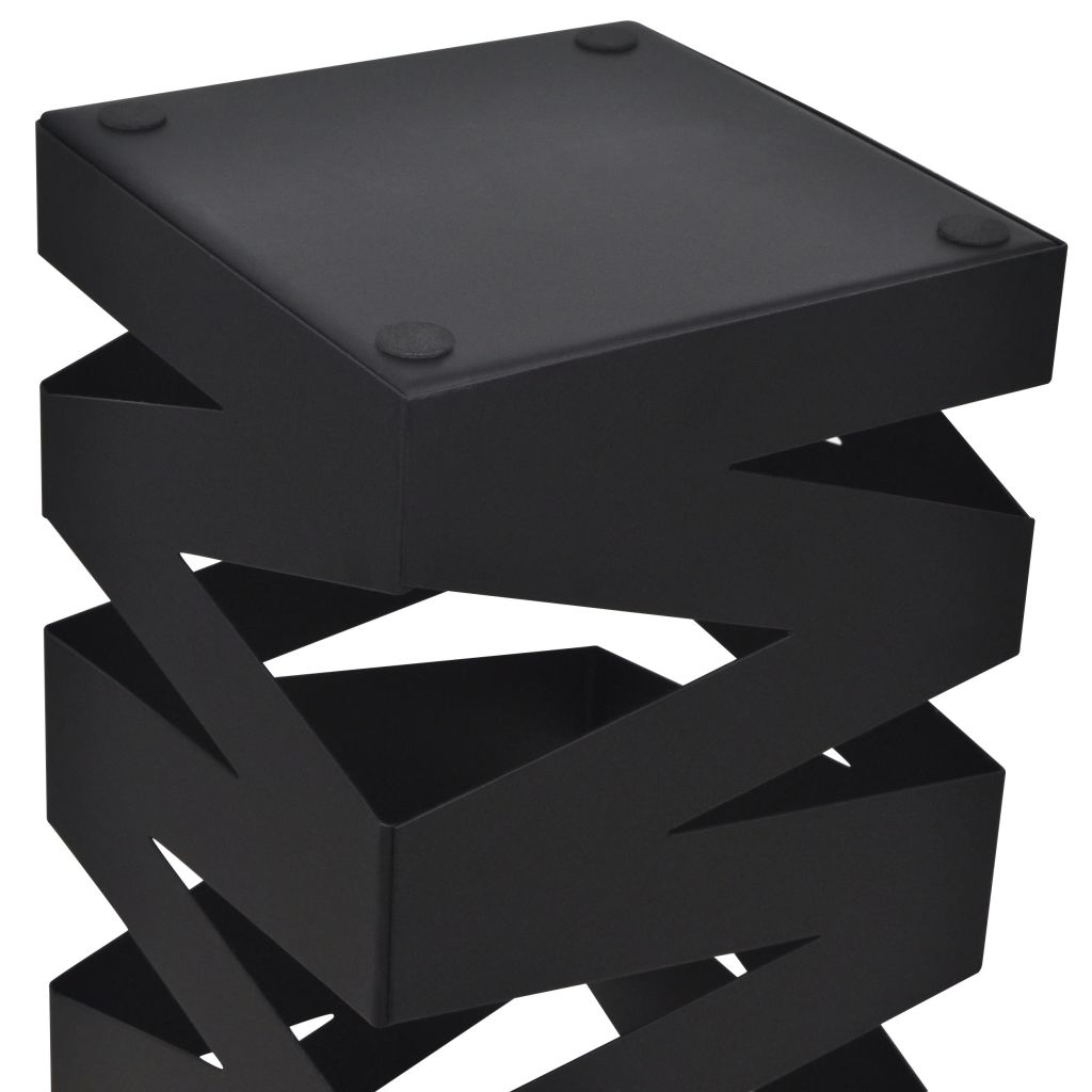 Black Square Umbrella Stand Storage Holder Walking Stick Steel 48.5 cm- Umbrella Stands & Racks - HomeShopIreland - Home Shop Ireland - Umbrella Stands & Racks - Black Square Umbrella Stand Storage Holder Walking Stick Steel 48.5 cm