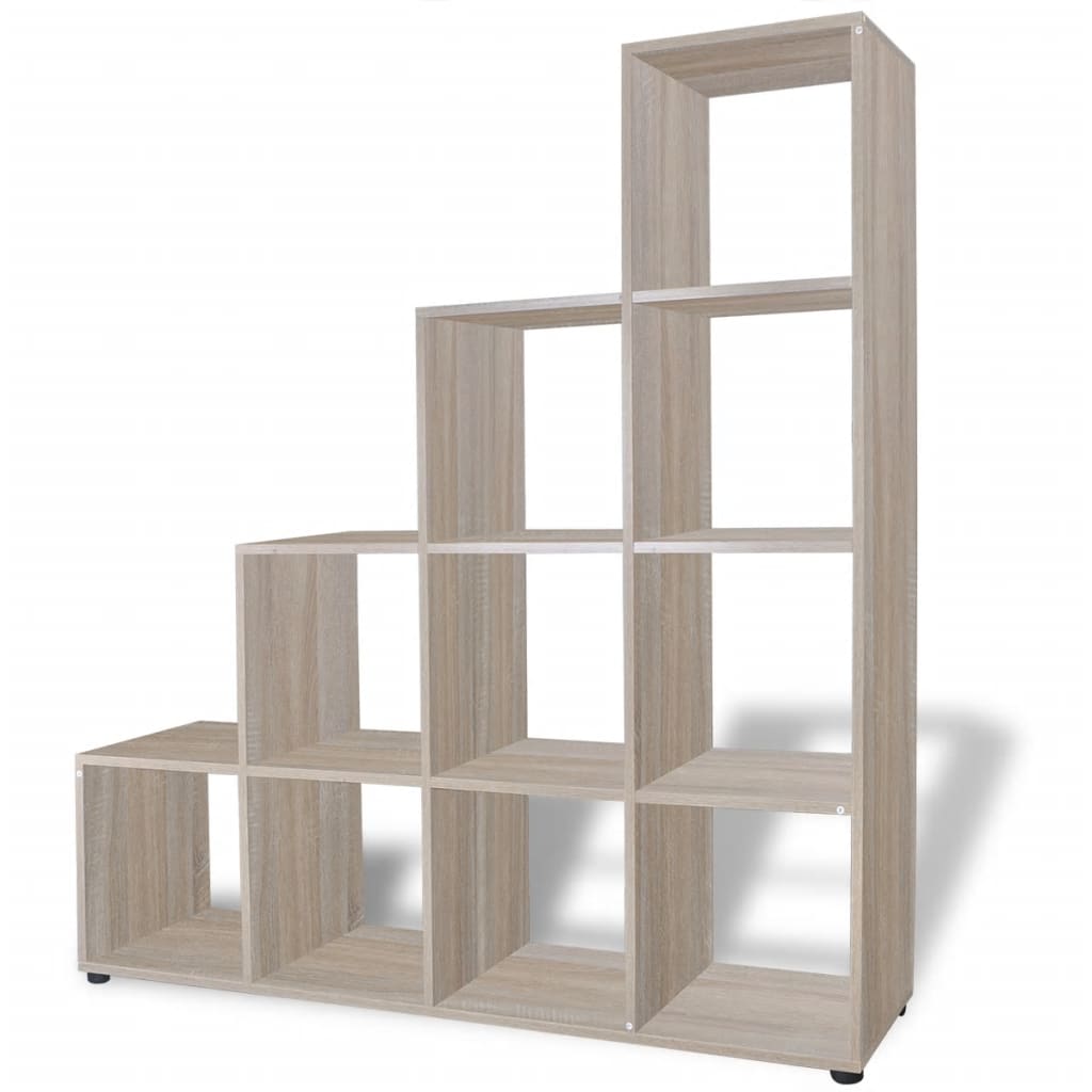 Staircase Bookcase/Display Shelf 142 cm Oak- Bookcases & Standing Shelves - HomeShopIreland - Home Shop Ireland - Bookcases & Standing Shelves - Staircase Bookcase/Display Shelf 142 cm Oak