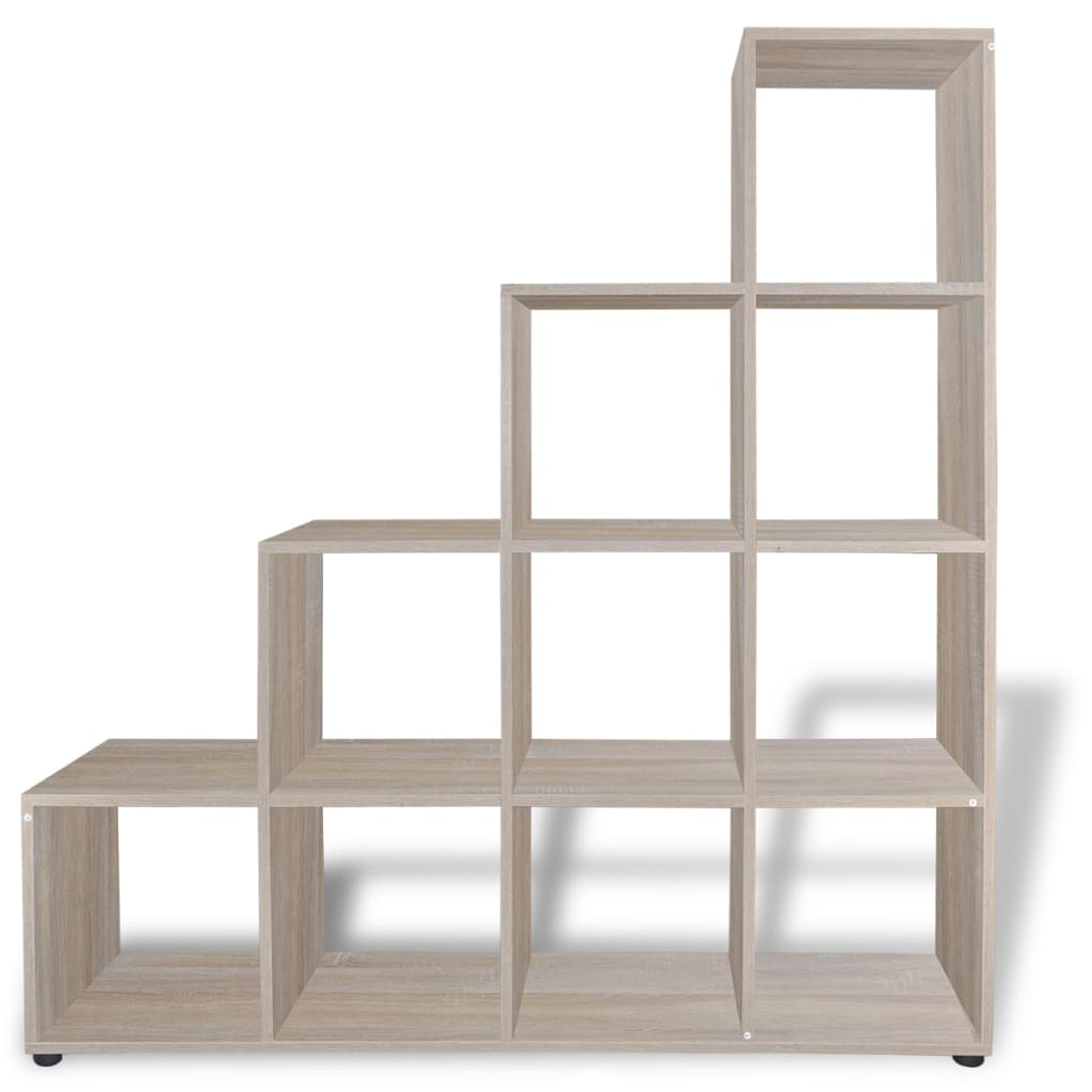 Staircase Bookcase/Display Shelf 142 cm Oak- Bookcases & Standing Shelves - HomeShopIreland - Home Shop Ireland - Bookcases & Standing Shelves - Staircase Bookcase/Display Shelf 142 cm Oak