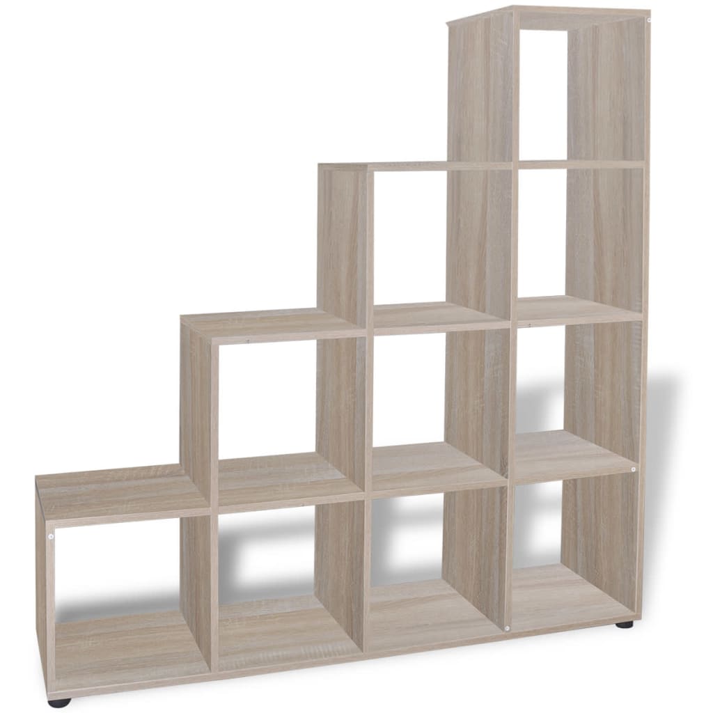 Staircase Bookcase/Display Shelf 142 cm Oak- Bookcases & Standing Shelves - HomeShopIreland - Home Shop Ireland - Bookcases & Standing Shelves - Staircase Bookcase/Display Shelf 142 cm Oak