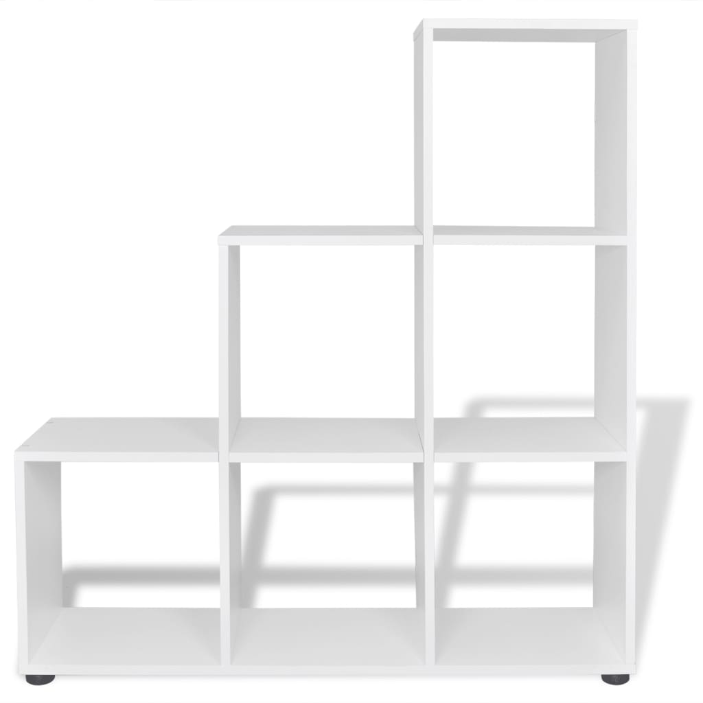 Staircase Bookcase/Display Shelf 107 cm White- Bookcases & Standing Shelves - HomeShopIreland - Home Shop Ireland - Bookcases & Standing Shelves - Staircase Bookcase/Display Shelf 107 cm White