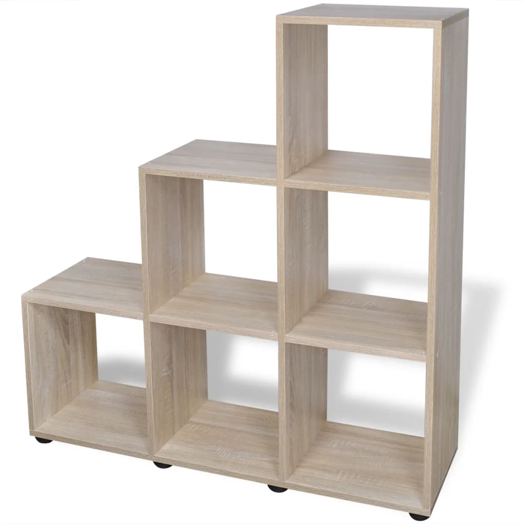 Staircase Bookcase/Display Shelf 107 cm Oak- Bookcases & Standing Shelves - HomeShopIreland - Home Shop Ireland - Bookcases & Standing Shelves - Staircase Bookcase/Display Shelf 107 cm Oak