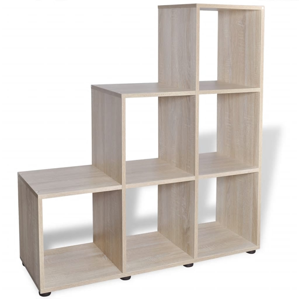 Staircase Bookcase/Display Shelf 107 cm Oak- Bookcases & Standing Shelves - HomeShopIreland - Home Shop Ireland - Bookcases & Standing Shelves - Staircase Bookcase/Display Shelf 107 cm Oak