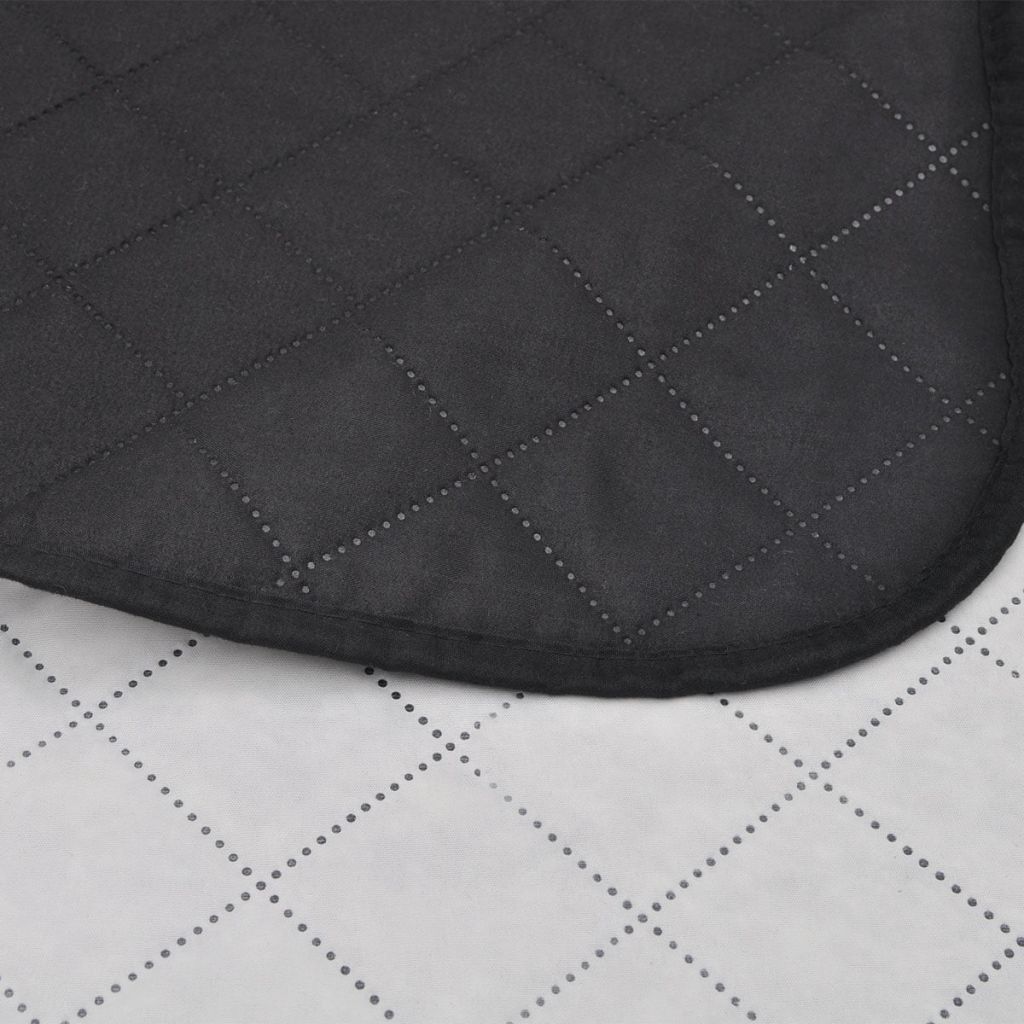 Double-sided Quilted Bedspread Black/White 220 x 240 cm- Quilts & Duvets - HomeShopIreland - Home Shop Ireland - Quilts & Duvets - Double-sided Quilted Bedspread Black/White 220 x 240 cm