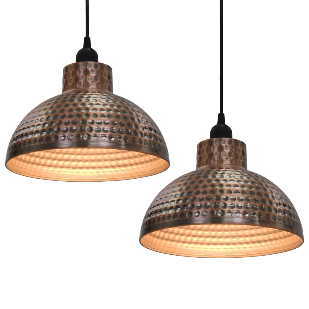 Ceiling Lamps 2 pcs Semi-spherical Copper Colour- Lamps - HomeShopIreland - Home Shop Ireland - Lamps - Ceiling Lamps 2 pcs Semi-spherical Copper Colour