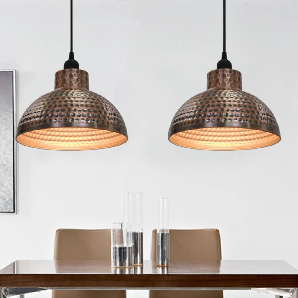 Ceiling Lamps 2 pcs Semi-spherical Copper Colour- Lamps - HomeShopIreland - Home Shop Ireland - Lamps - Ceiling Lamps 2 pcs Semi-spherical Copper Colour