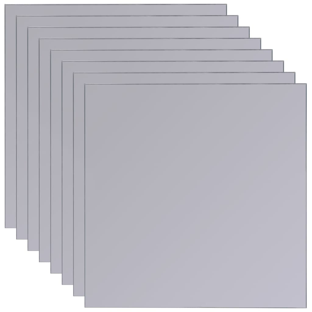 Frameless Mirror Tiles Glass 8 pcs 20.5 cm- Mirrors - HomeShopIreland - Home Shop Ireland - Mirrors - Frameless Mirror Tiles Glass 8 pcs 20.5 cm
