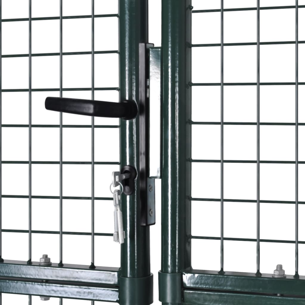 Double Door Fence Gate Powder-Coated Steel- Gates - HomeShopIreland - Home Shop Ireland - Gates - Double Door Fence Gate Powder-Coated Steel