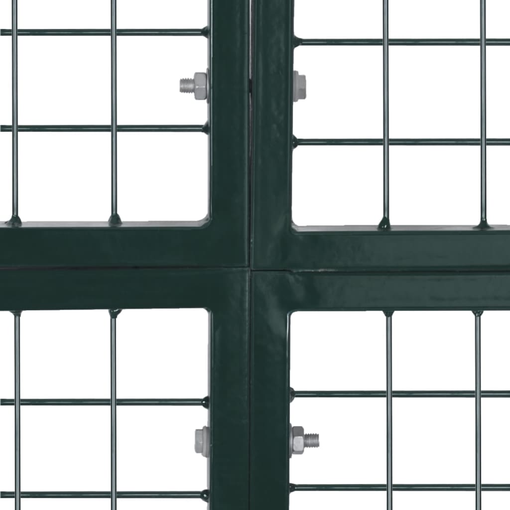 Double Door Fence Gate Powder-Coated Steel- Gates - HomeShopIreland - Home Shop Ireland - Gates - Double Door Fence Gate Powder-Coated Steel