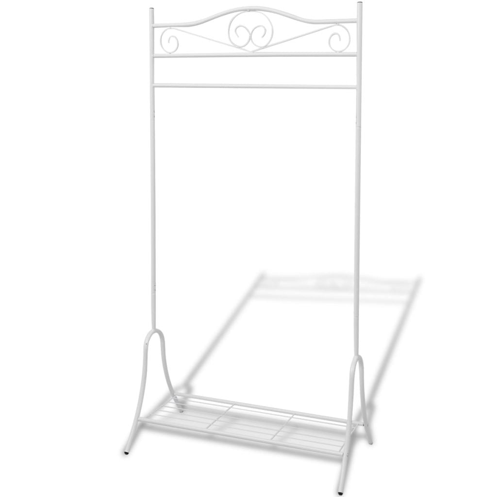Clothing Rack White Steel- Closet Organisers & Garment Racks - HomeShopIreland - Home Shop Ireland - Closet Organisers & Garment Racks - Clothing Rack White Steel