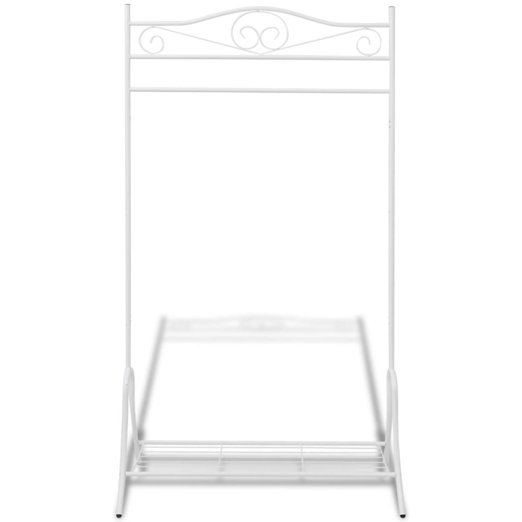 Clothing Rack White Steel- Closet Organisers & Garment Racks - HomeShopIreland - Home Shop Ireland - Closet Organisers & Garment Racks - Clothing Rack White Steel