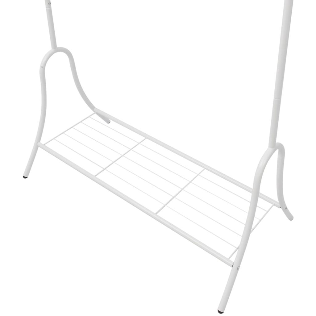 Clothing Rack White Steel- Closet Organisers & Garment Racks - HomeShopIreland - Home Shop Ireland - Closet Organisers & Garment Racks - Clothing Rack White Steel