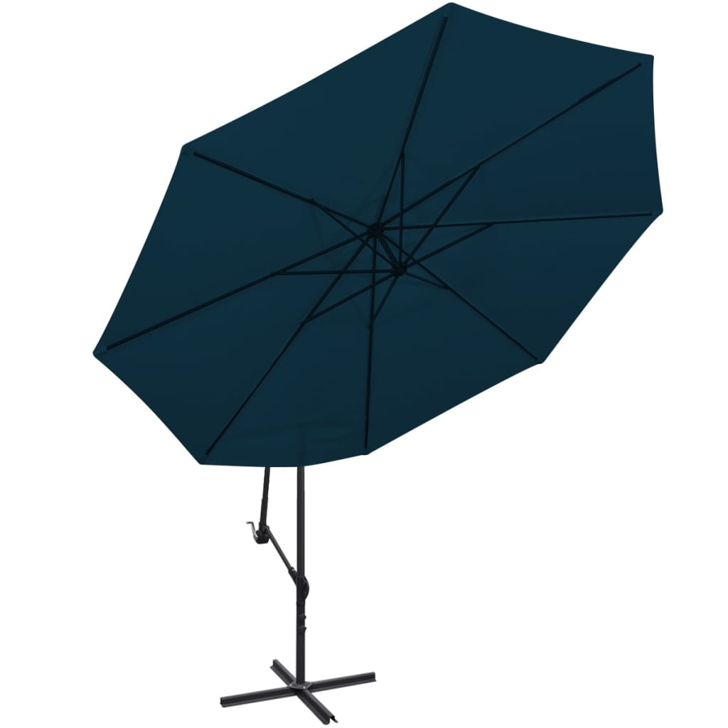 Cantilever Umbrella 3.5 m Blue- Outdoor Umbrellas & Sunshades - HomeShopIreland - Home Shop Ireland - Outdoor Umbrellas & Sunshades - Cantilever Umbrella 3.5 m Blue