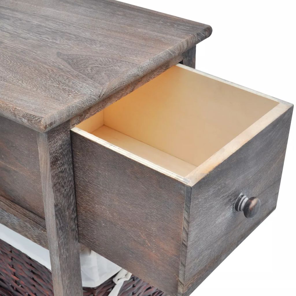 Bedside Cabinet Wood Brown- Bedside Tables - HomeShopIreland - Home Shop Ireland - Bedside Tables - Bedside Cabinet Wood Brown