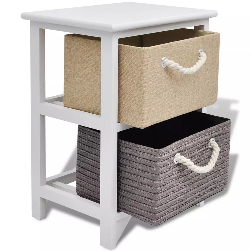 Bedside Cabinets 2 pcs Wood- Bedside Tables - HomeShopIreland - Home Shop Ireland - Bedside Tables - Bedside Cabinets 2 pcs Wood