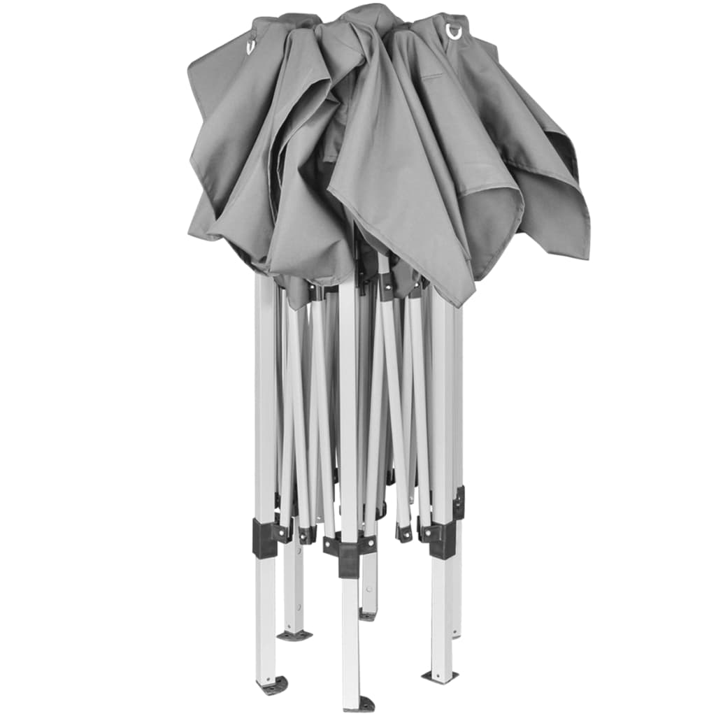 Hexagonal Pop-Up Foldable Marquee Grey 3.6x3.1 m- Canopies & Gazebos - HomeShopIreland - Home Shop Ireland - Canopies & Gazebos - Hexagonal Pop-Up Foldable Marquee Grey 3.6x3.1 m