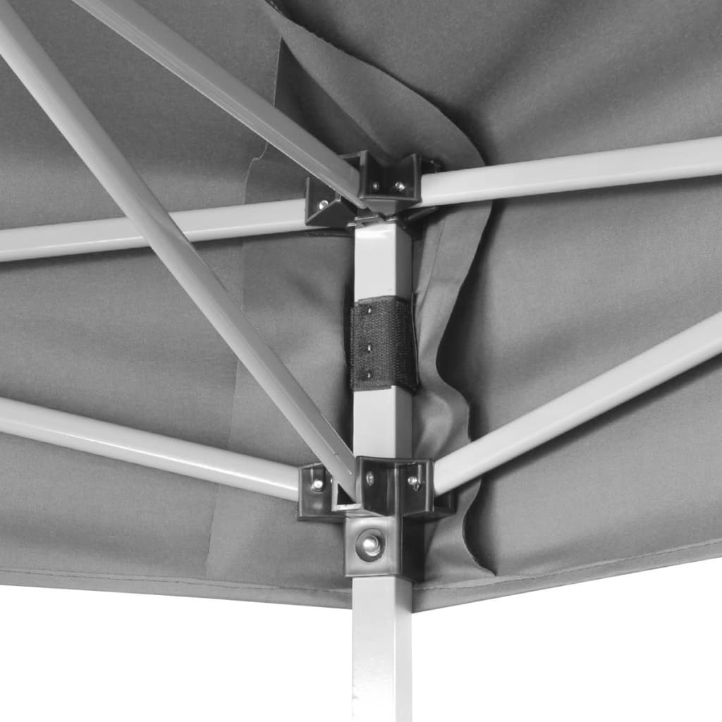 Hexagonal Pop-Up Foldable Marquee Grey 3.6x3.1 m- Canopies & Gazebos - HomeShopIreland - Home Shop Ireland - Canopies & Gazebos - Hexagonal Pop-Up Foldable Marquee Grey 3.6x3.1 m