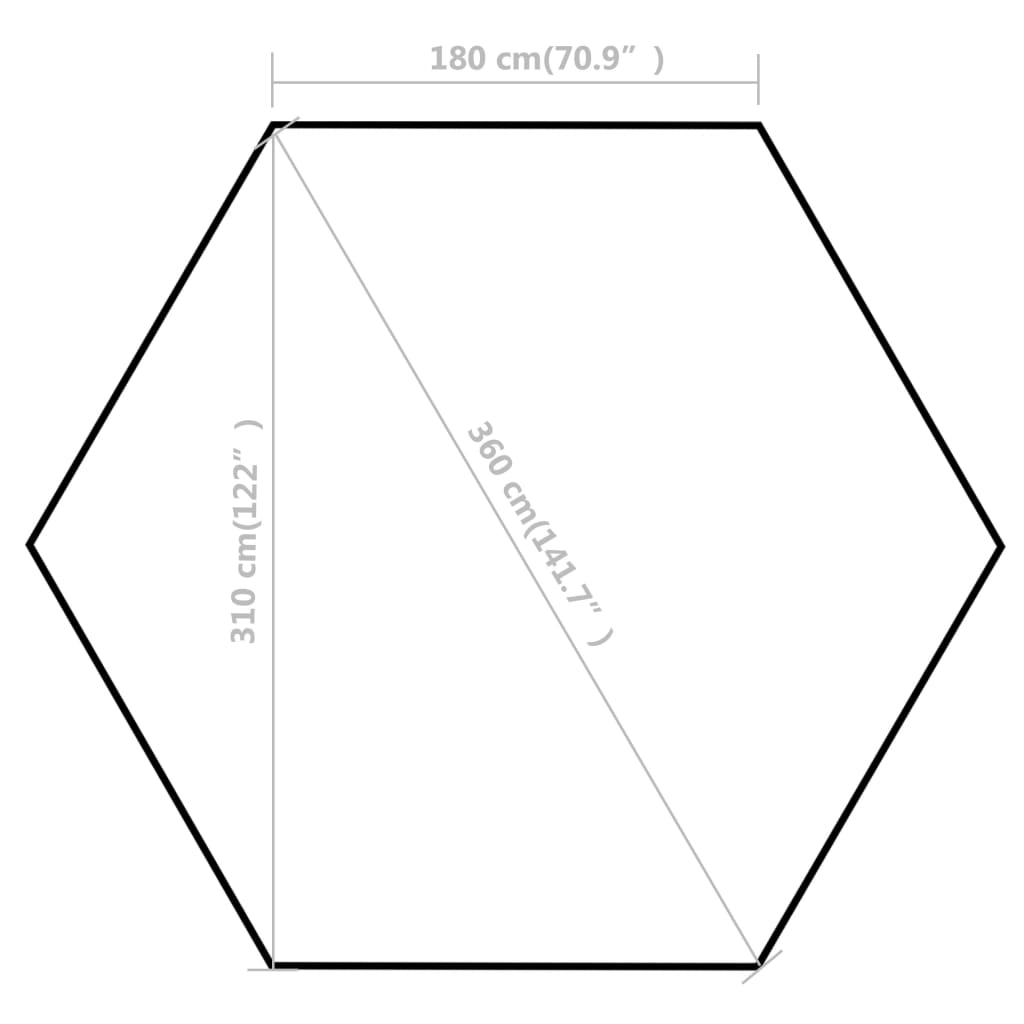 Hexagonal Pop-Up Marquee with 6 Sidewalls Dark Blue 3.6x3.1 m- Canopies & Gazebos - HomeShopIreland - Home Shop Ireland - Canopies & Gazebos - Hexagonal Pop-Up Marquee with 6 Sidewalls Dark Blue 3.6x3.1 m