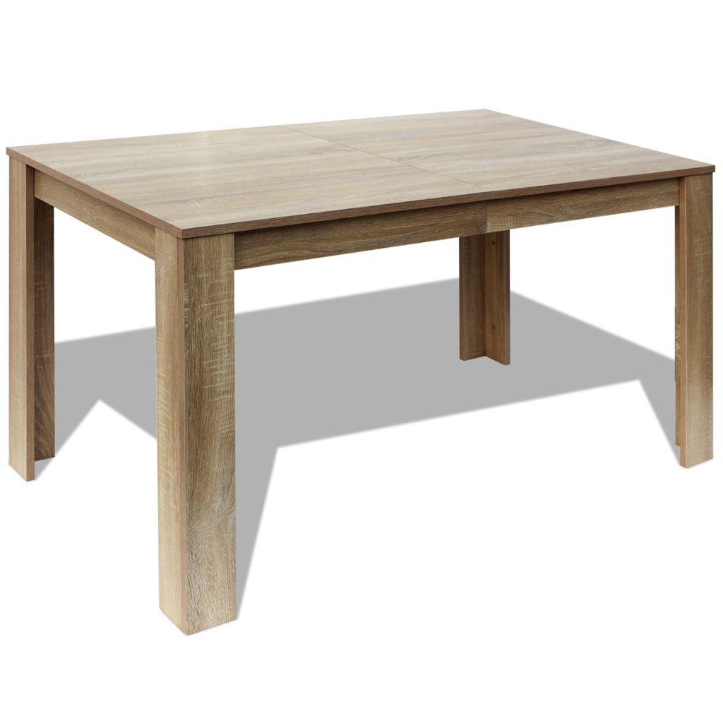 Dining Table 140x80x75 cm Oak- Kitchen & Dining Room Tables - HomeShopIreland - Home Shop Ireland - Kitchen & Dining Room Tables - Dining Table 140x80x75 cm Oak