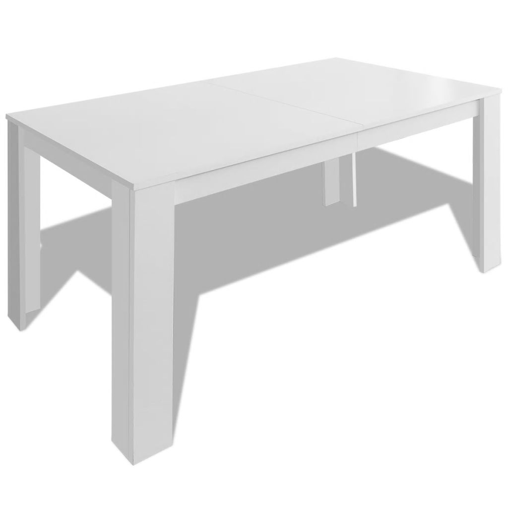 Dining Table 140x80x75 cm White- Kitchen & Dining Room Tables - HomeShopIreland - Home Shop Ireland - Kitchen & Dining Room Tables - Dining Table 140x80x75 cm White