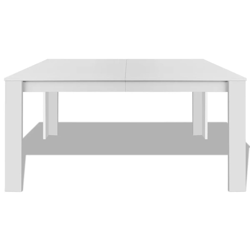 Dining Table 140x80x75 cm White- Kitchen & Dining Room Tables - HomeShopIreland - Home Shop Ireland - Kitchen & Dining Room Tables - Dining Table 140x80x75 cm White
