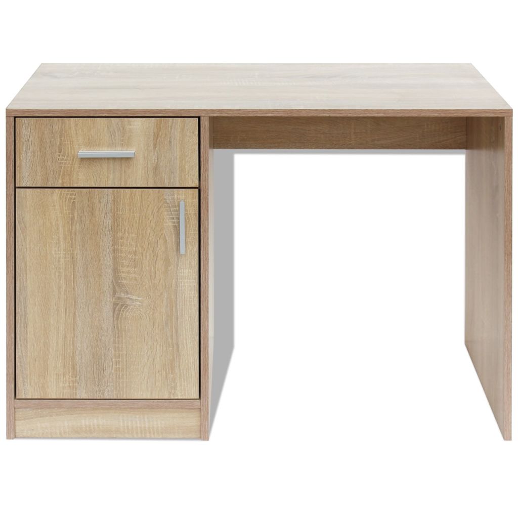 Desk with Drawer and Cabinet Oak 100x40x73 cm- Desks - HomeShopIreland - Home Shop Ireland - Desks - Desk with Drawer and Cabinet Oak 100x40x73 cm