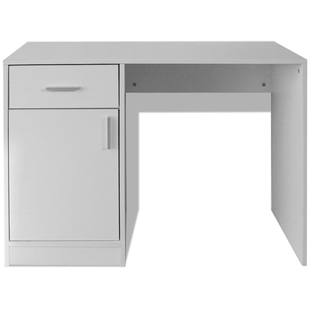 Desk with Drawer and Cabinet White 100x40x73 cm- Desks - HomeShopIreland - Home Shop Ireland - Desks - Desk with Drawer and Cabinet White 100x40x73 cm