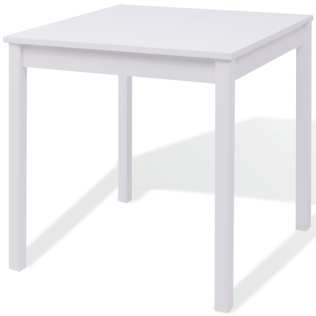 Three Piece Dining Set Pinewood White- Kitchen & Dining Furniture Sets - HomeShopIreland - Home Shop Ireland - Kitchen & Dining Furniture Sets - Three Piece Dining Set Pinewood White