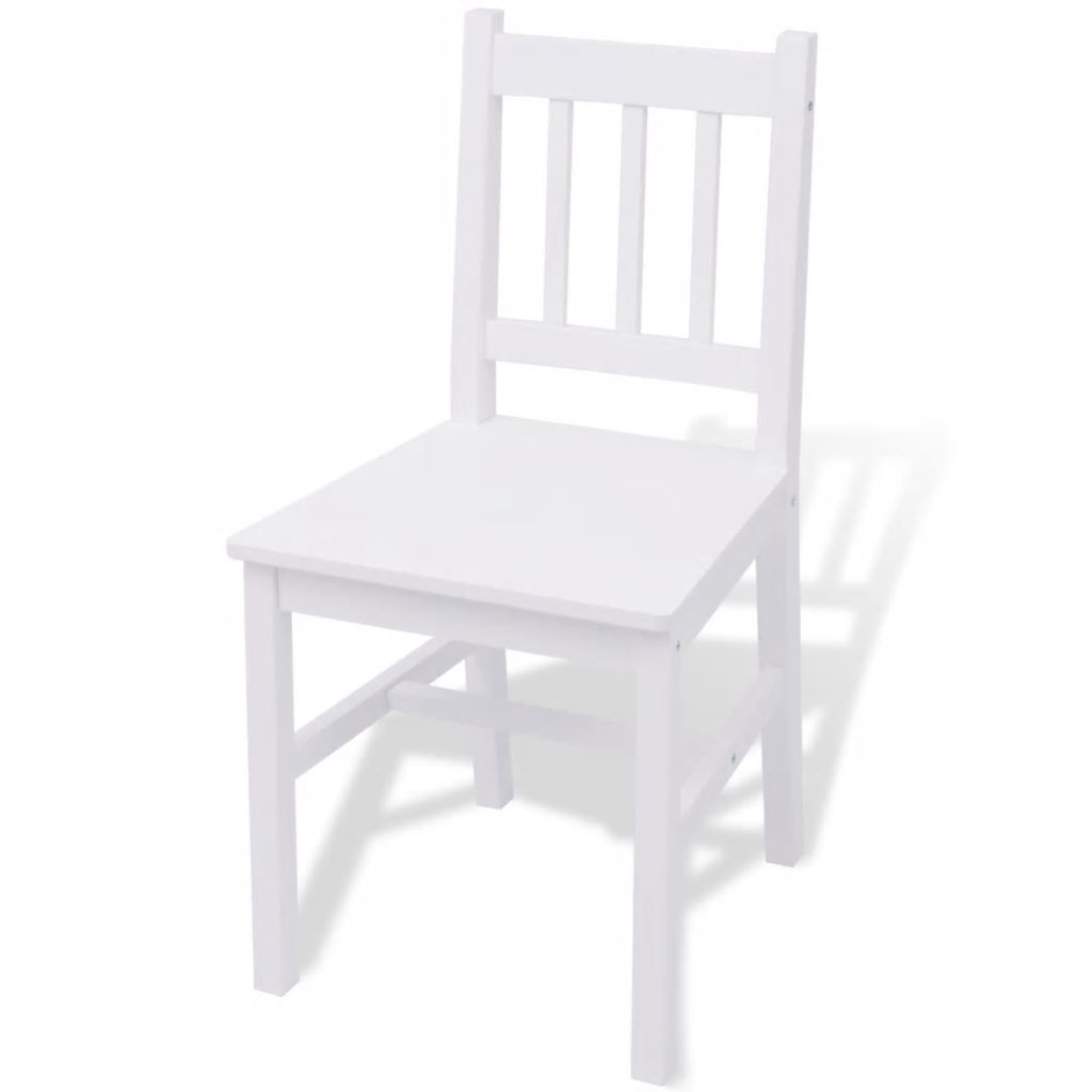 Three Piece Dining Set Pinewood White- Kitchen & Dining Furniture Sets - HomeShopIreland - Home Shop Ireland - Kitchen & Dining Furniture Sets - Three Piece Dining Set Pinewood White