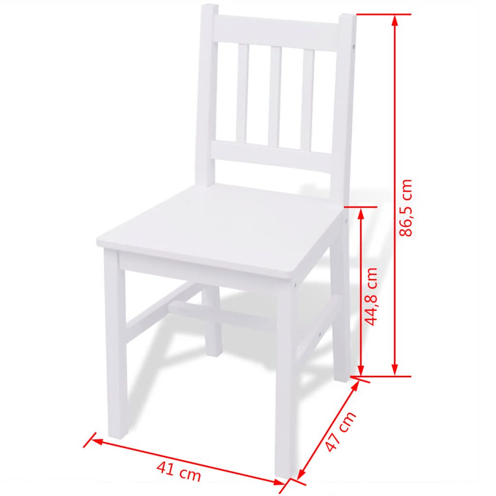 Three Piece Dining Set Pinewood White- Kitchen & Dining Furniture Sets - HomeShopIreland - Home Shop Ireland - Kitchen & Dining Furniture Sets - Three Piece Dining Set Pinewood White