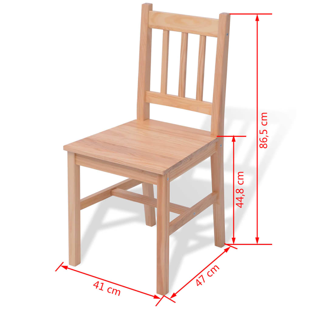Seven Piece Dining Set Pinewood- Kitchen & Dining Furniture Sets - HomeShopIreland - Home Shop Ireland - Kitchen & Dining Furniture Sets - Seven Piece Dining Set Pinewood