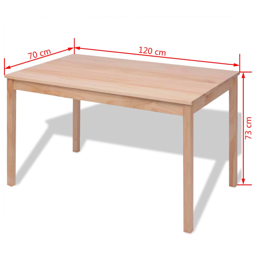 Seven Piece Dining Set Pinewood- Kitchen & Dining Furniture Sets - HomeShopIreland - Home Shop Ireland - Kitchen & Dining Furniture Sets - Seven Piece Dining Set Pinewood