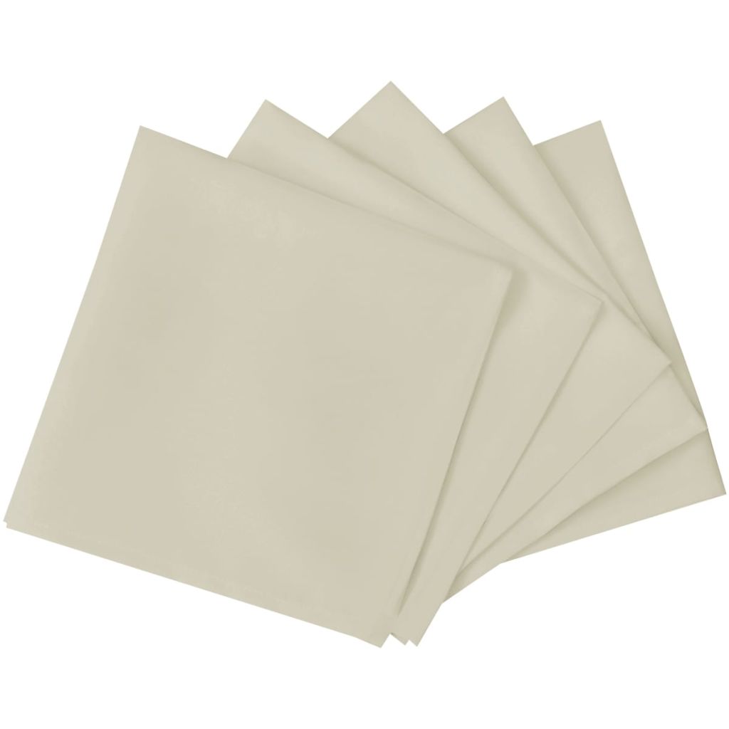 Dinner Napkins 50 pcs Cream 50x50 cm- Cloth Napkins - HomeShopIreland - Home Shop Ireland - Cloth Napkins - Dinner Napkins 50 pcs Cream 50x50 cm