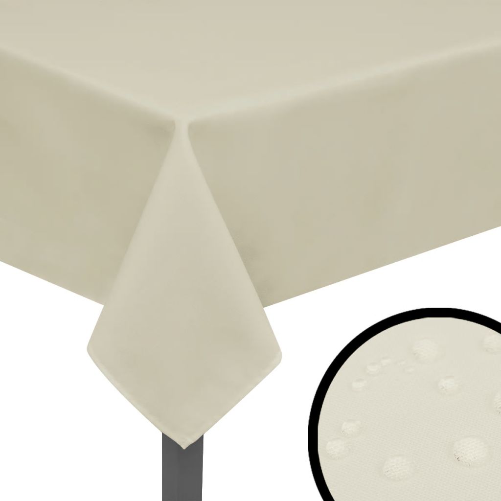 Tablecloths 5 pcs Cream 170x130 cm- Slipcovers - HomeShopIreland - Home Shop Ireland - Slipcovers - Tablecloths 5 pcs Cream 170x130 cm